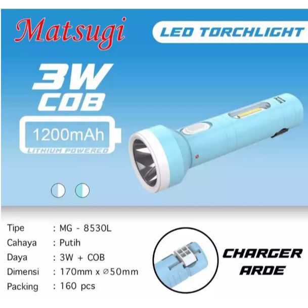 Matsugi Senter Tangan Super Terang MG-8530L dan MG-8606L