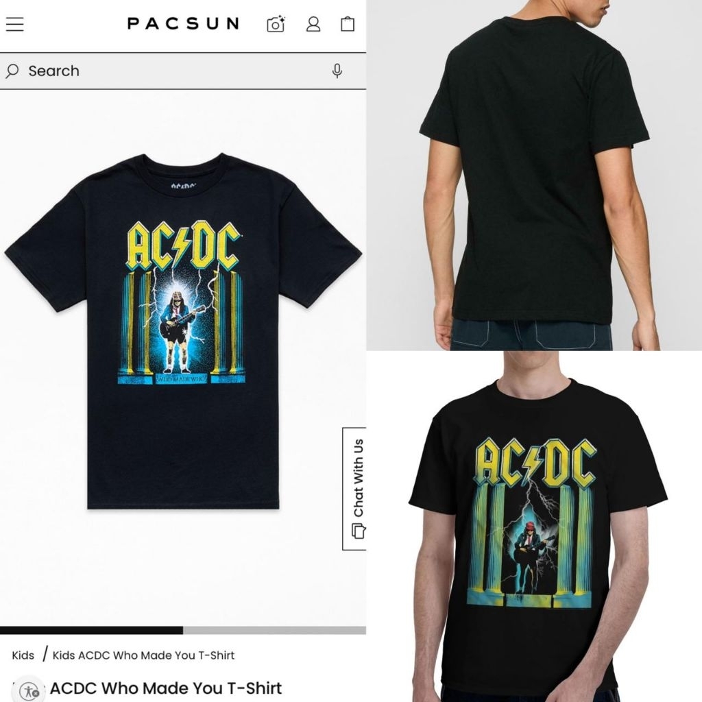Pull&Bear X ACDC T-Shirt Men