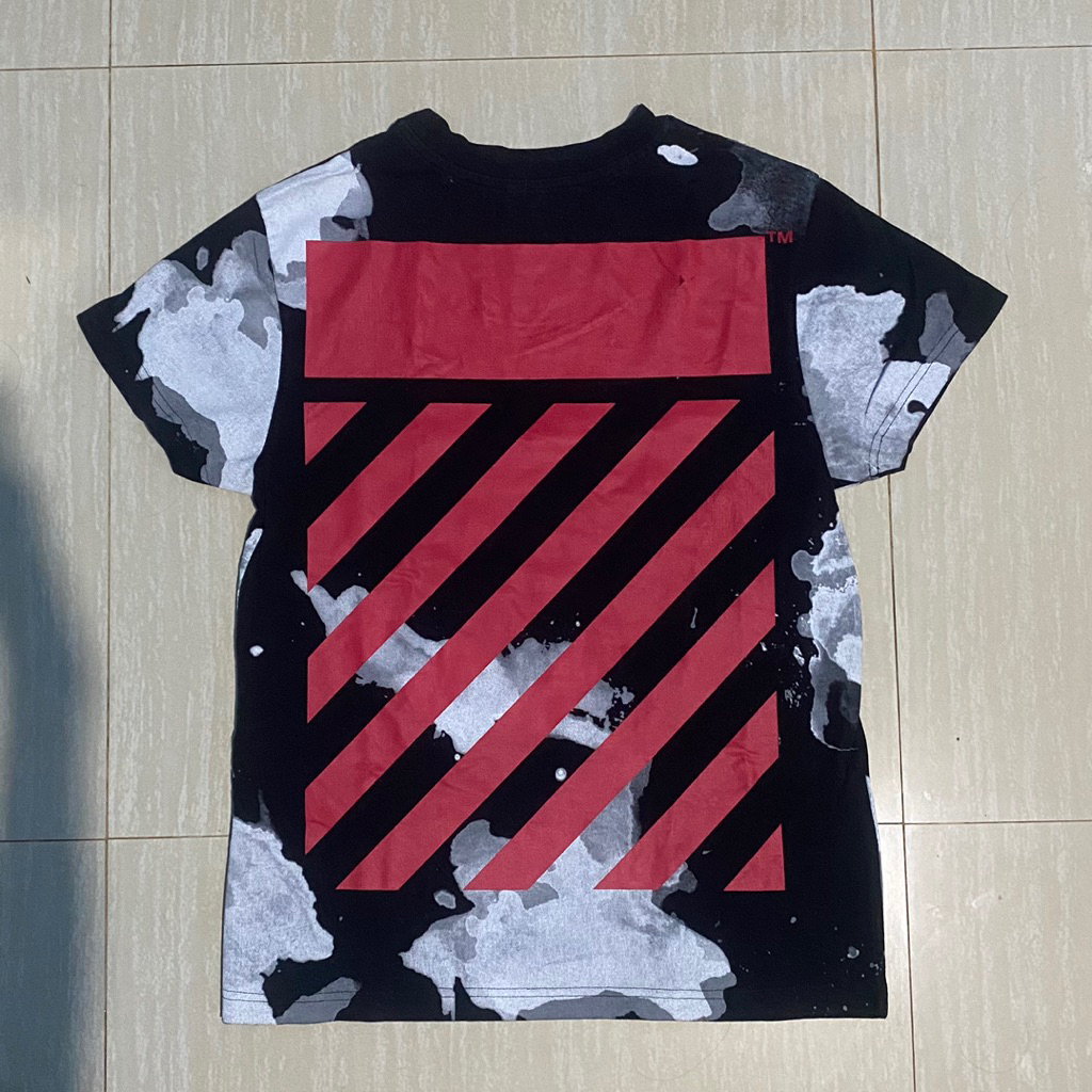 OFFWHITE LIQUID SPOT TEE - Tshirt offwhite