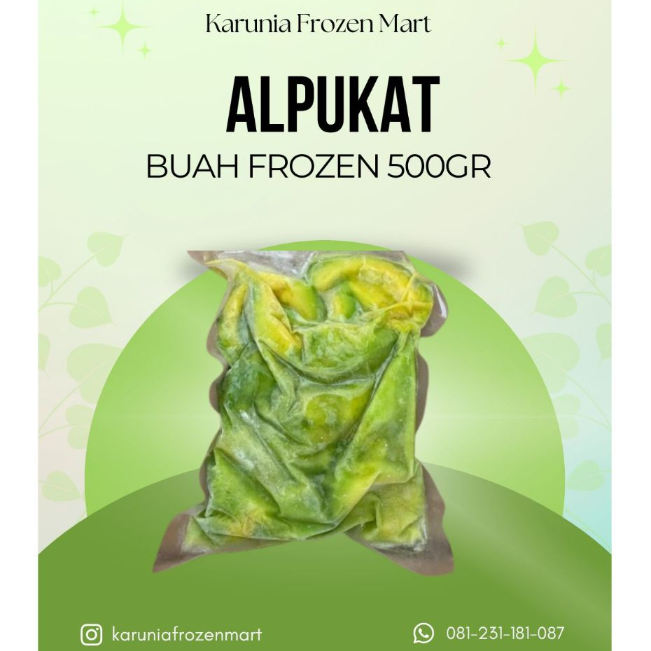 Buah Alpukat Frozen 500gr Buah Alpukat Frozen 500gr