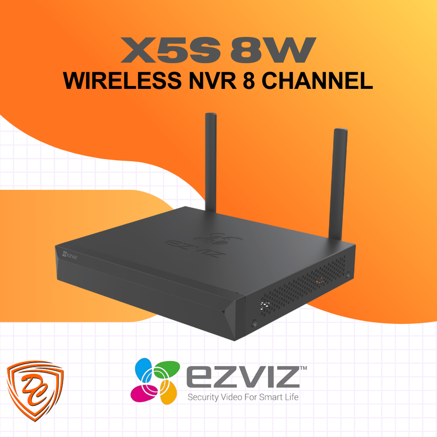 NVR EZVIZ X5S-8W Wireless NVR with HDMI & VGA Outputs Wifi Camera DVR 8 Channel
