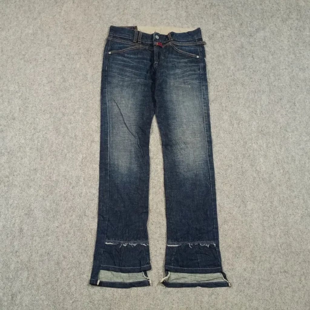 Celana jeans panjang pria Bootcut MARITHE FRANCOIS GIRBAUD size 29 second