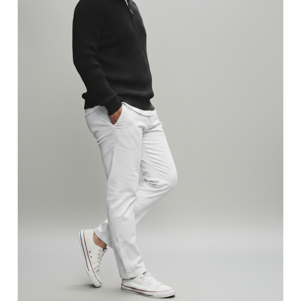 Promo Tkcln~Celana Panjang Pria Chinos Putih Celana Chinos Panjang Hitam Pria Celana Chinos Pria