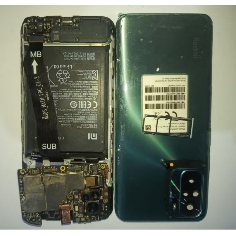 UNIT REDMI NOTE 10 MATI ALL PART 100% ORI
