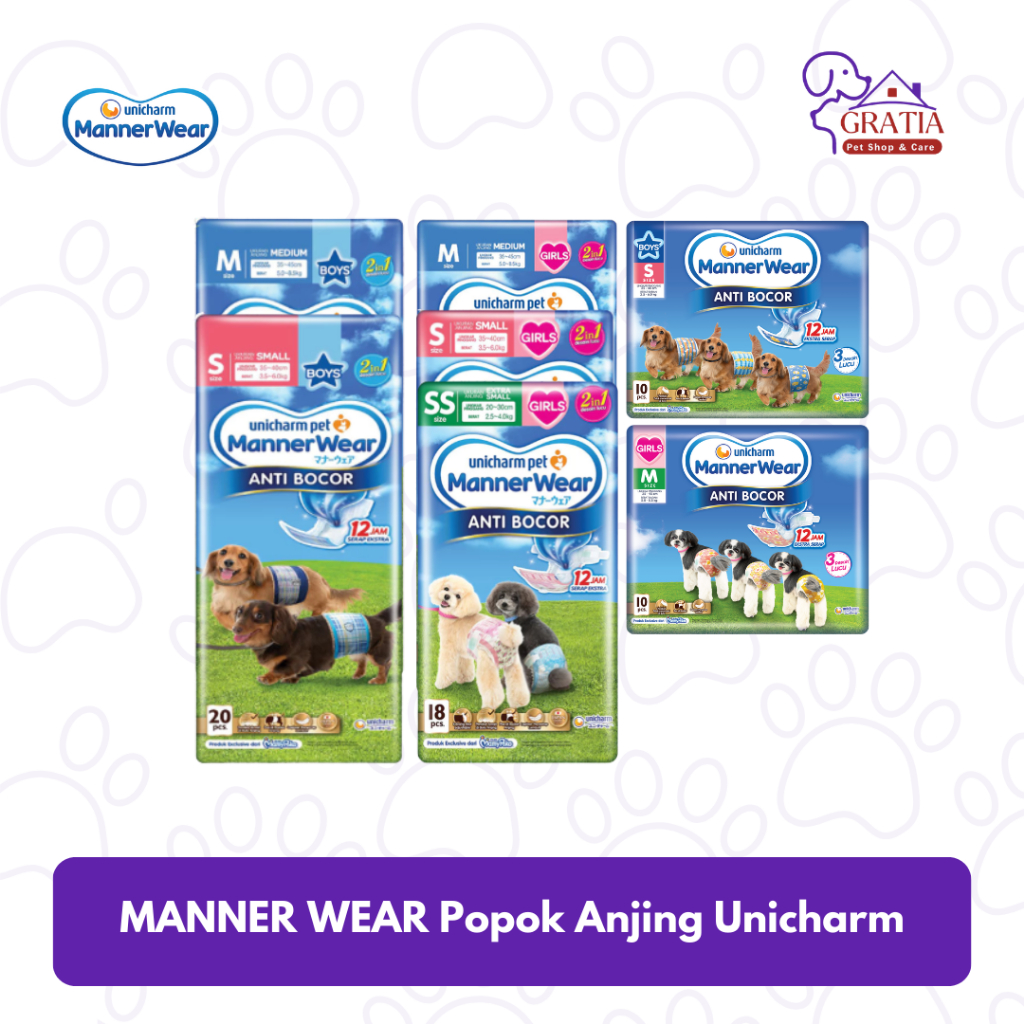 UNICHARM Manner Wear Popok Anjing