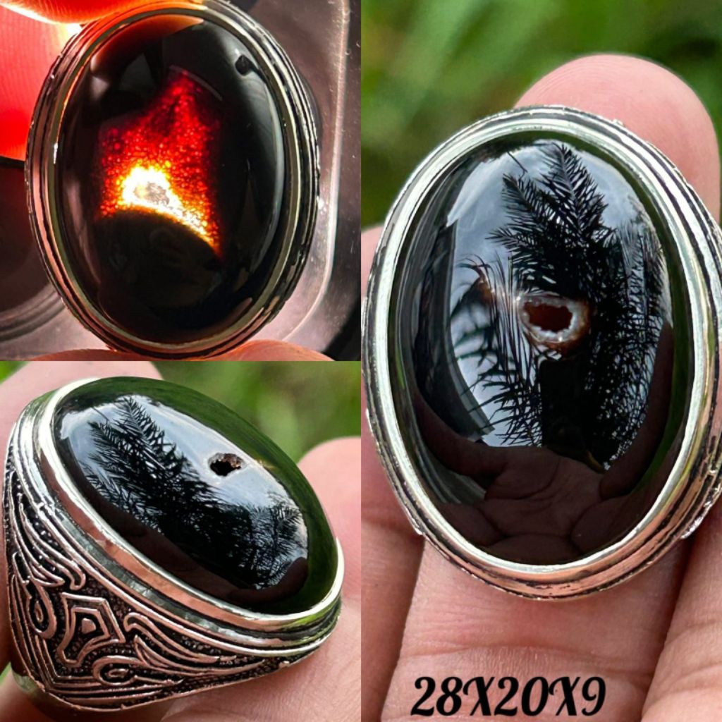 CINCIN BATU AKIK YAMAN WULUNG COMBONG TITIK TENGAH