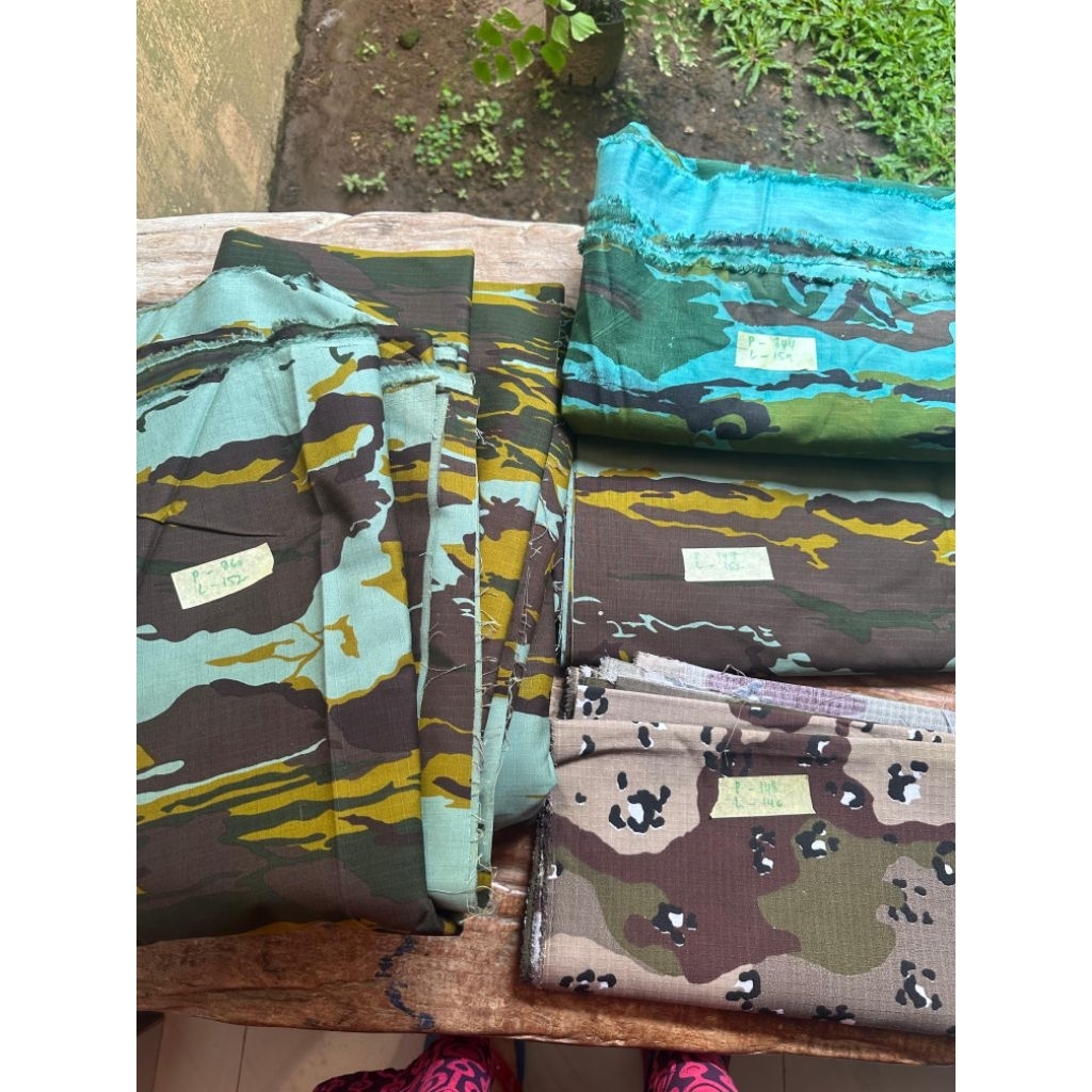 KAIN RIPSTOP MOTIF TENTARA LORENG