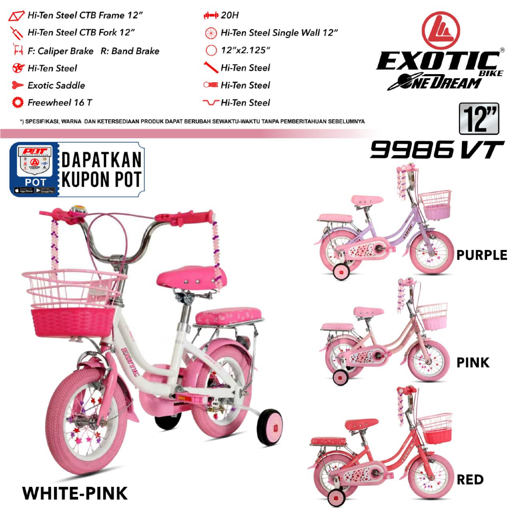 (TERMURAH) Mini 12 16 18 wimcycle bugsy balita baba lili tata yuna clara neo zoo giraffe panda pacif