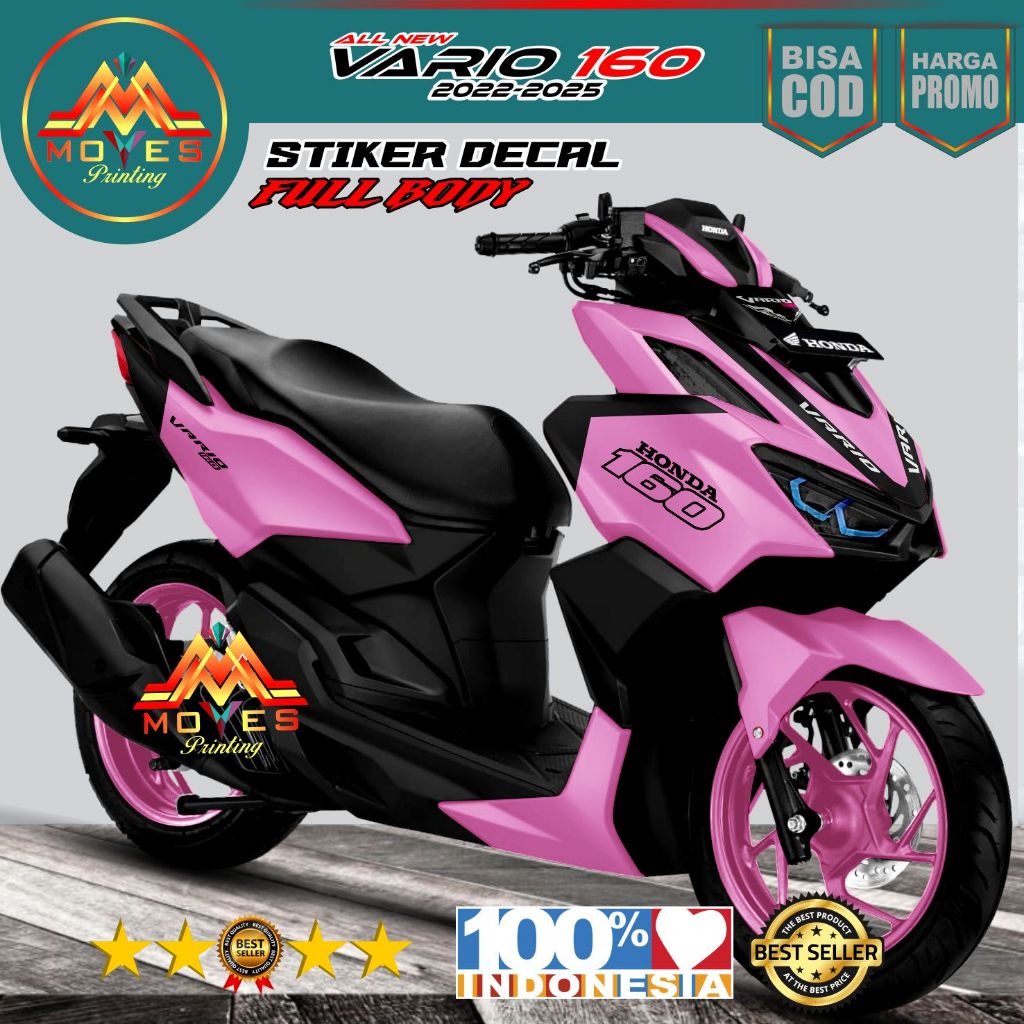 Bisa Cod / Bayar Di Tempat Decal Honda Vario 160 Full Body Racing skotlet motor vario 160 new