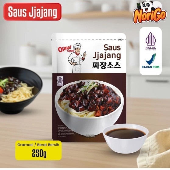 Saus OPPA Jjajang Halal Pasta Kedelai Hitam Saus jjajangmyeon