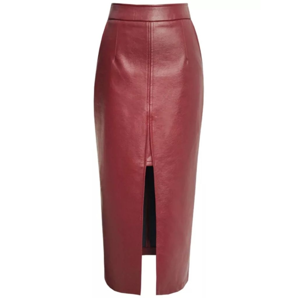 Rok kulit / rok kulit wanita / rok span