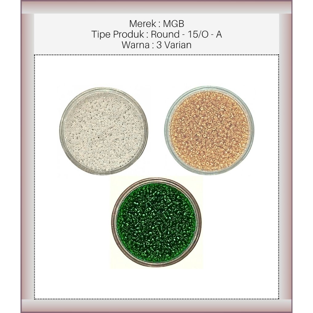 MGB™ - 15/O - AA - Matsuno Japan Beads - Matsuno Manik Manik Jepang - Japanese Round Beads - Manik M