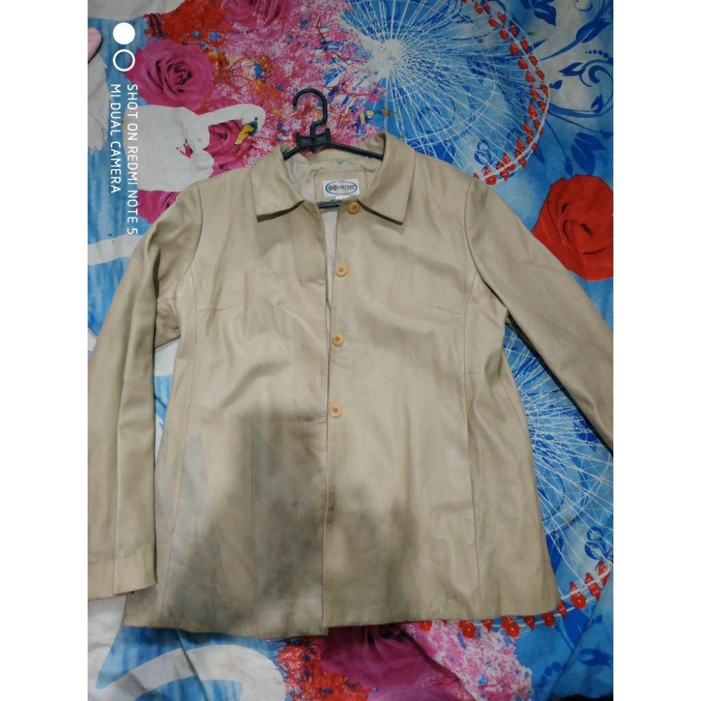 j4ket kulit asli second