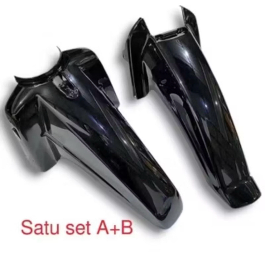 Spakbor Depan Honda Grand Set A+B - Bahan Tebal, Warna Hitam, Presisi