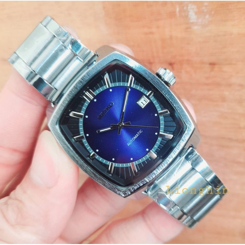 jam tangan pria otomatis terbaru jam tangan seiko automatic kotak/segi rantai stainless