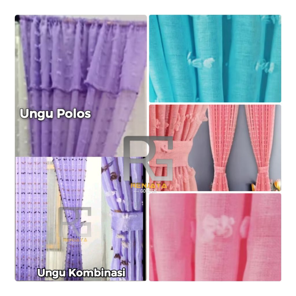 Gorden Vitrase Ruby Gorden Minimalis Gorden Serut