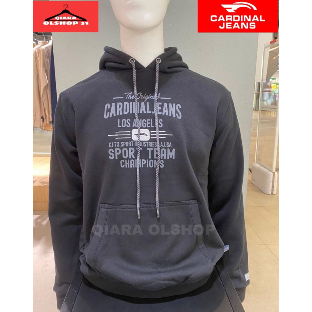JACKET HOODIE CARDINAL JEANS ORIGINAL WARNA HITAM