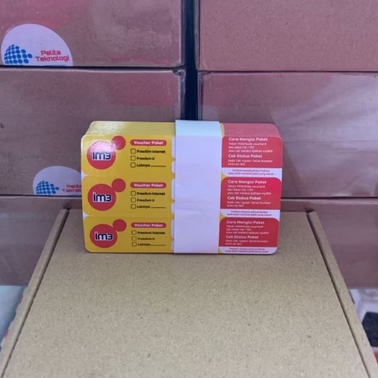 Voucher Zero IM3 1 Box / Voucher Kosong Indosat 750 SN