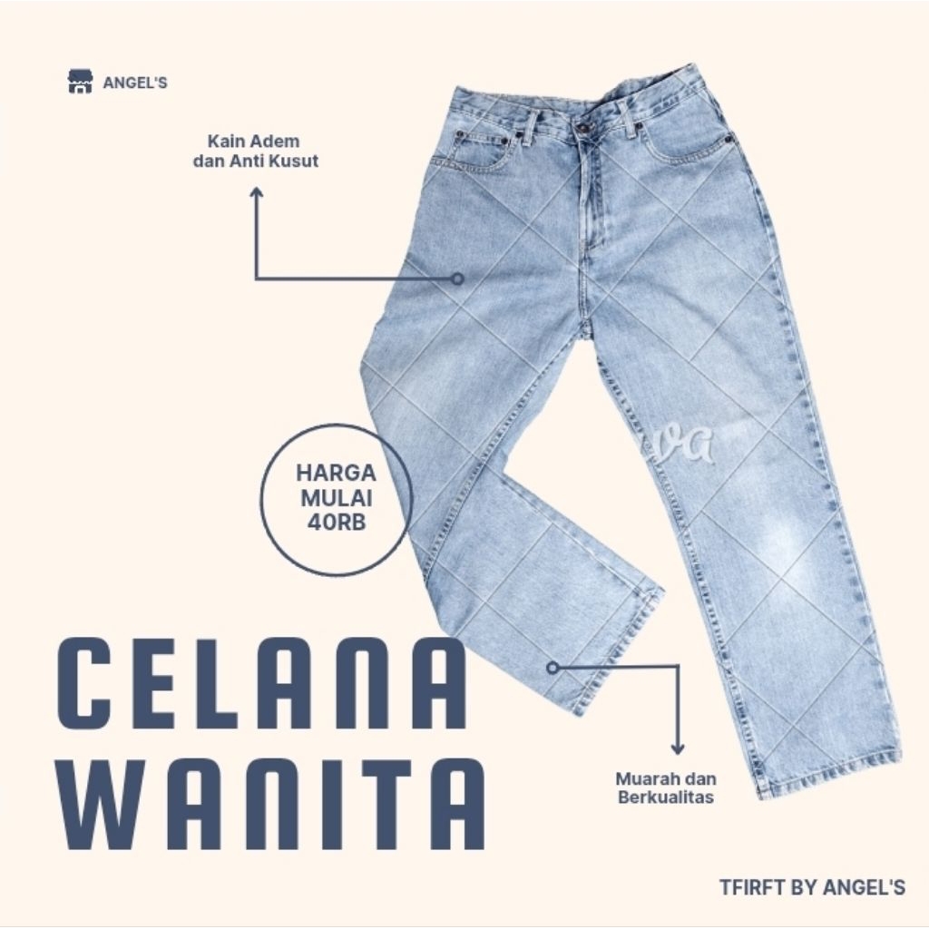 CELANA JEANS WANITA  / BAWAHAN JEANS WANITA / OOTD DENIM WANITA