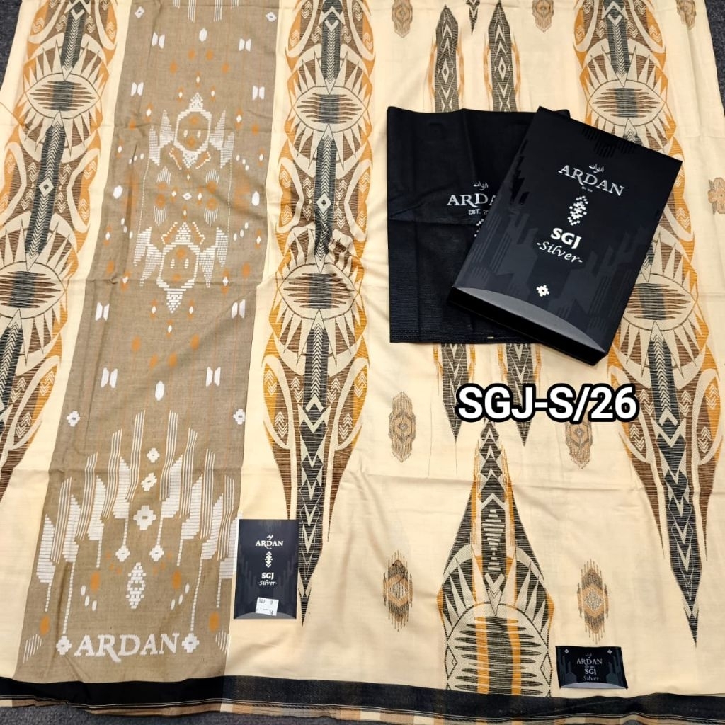 SARUNG ARDAN SGJ GOLD HITAM DAN WARNA