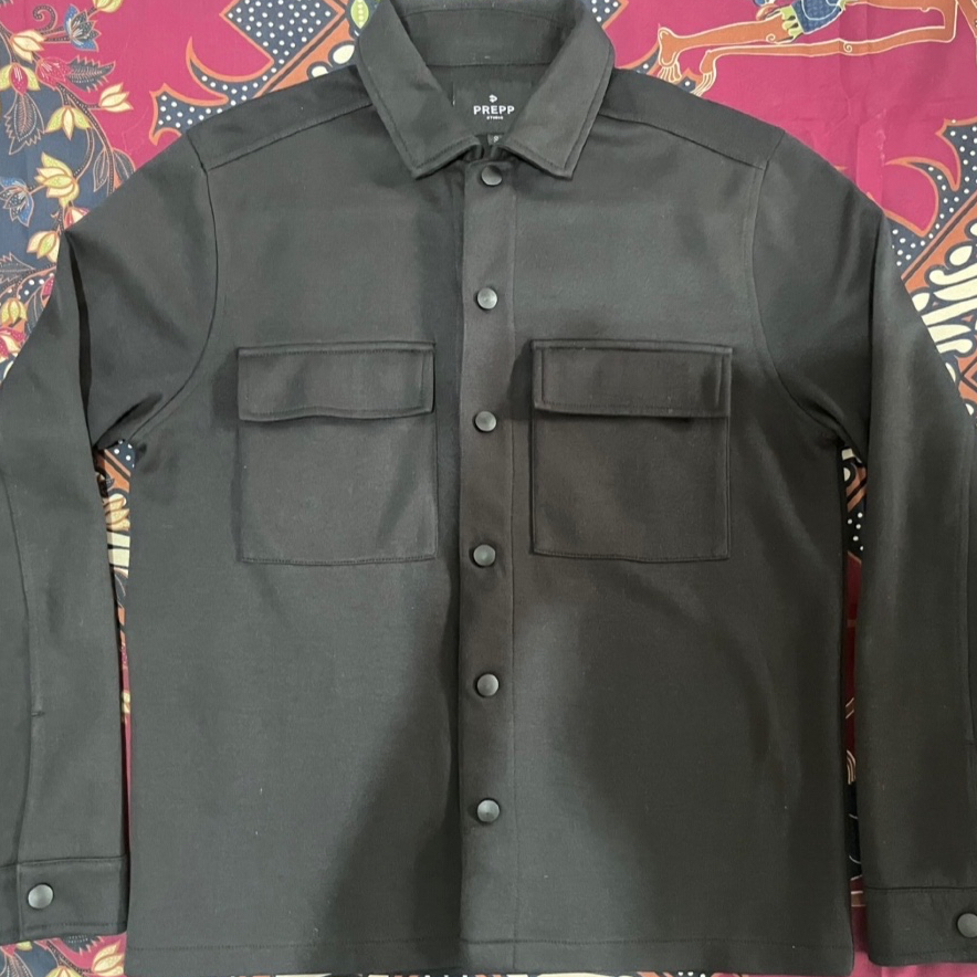 Jaket Kemeja Pria Prepp Studio Black