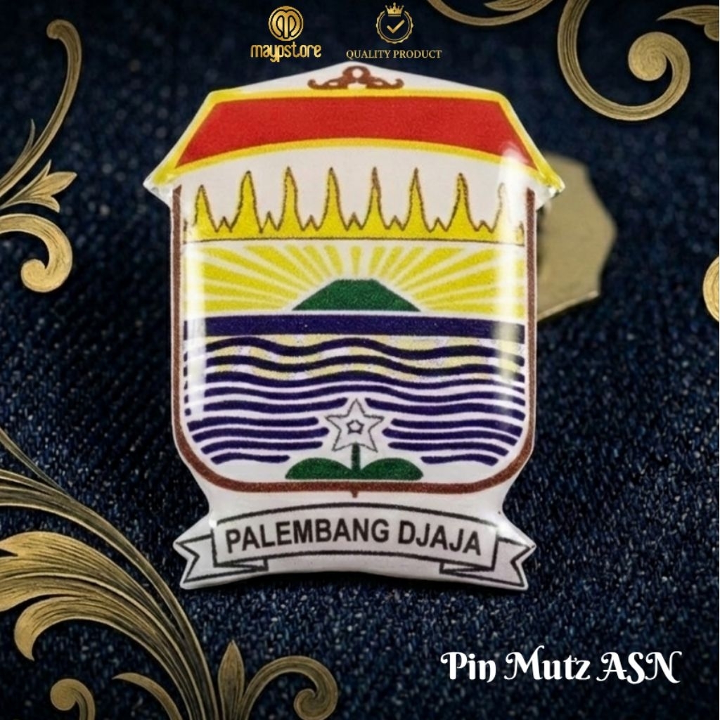 Pin Mutz ASN Lambang Kota Palembang | Pin Logo Pemkot Palembang