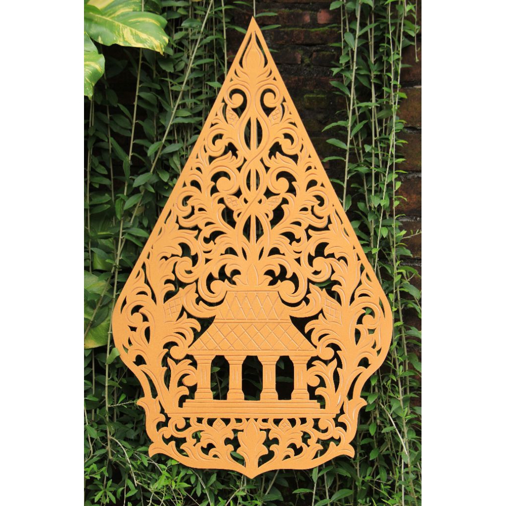 UKIRAN GUNUNGAN WAYANG KELIR  BAHAN SPON KARET EVA/ATI MOTIF JOGLO TERAS TINGGI 130cm LEBAR 80cm WAR