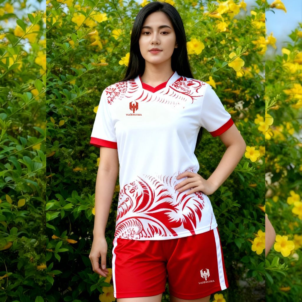 Setelan Jersey Bola Dewasa Baju Bola Futsal Dryfit Menyerap Keringat Pria Wanita Set Baju Celana