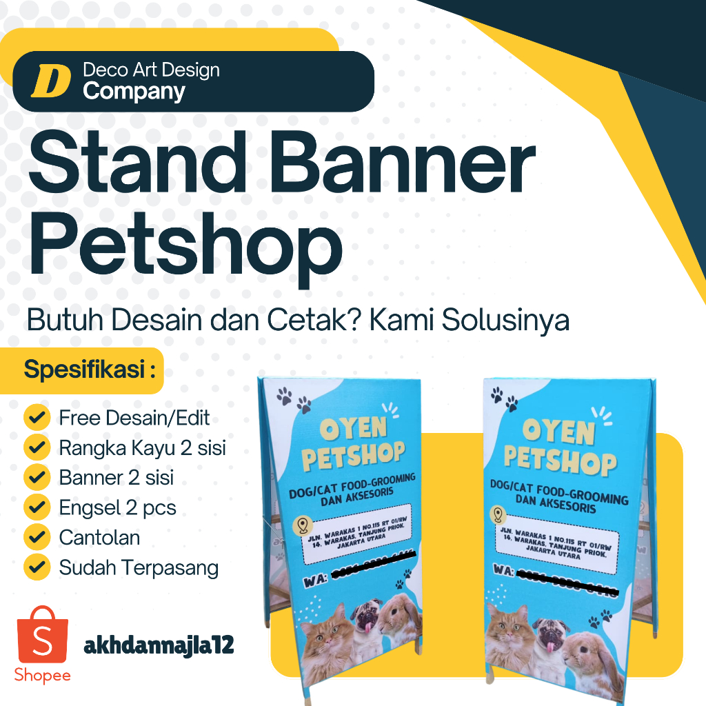 Stand Banner Petshop
