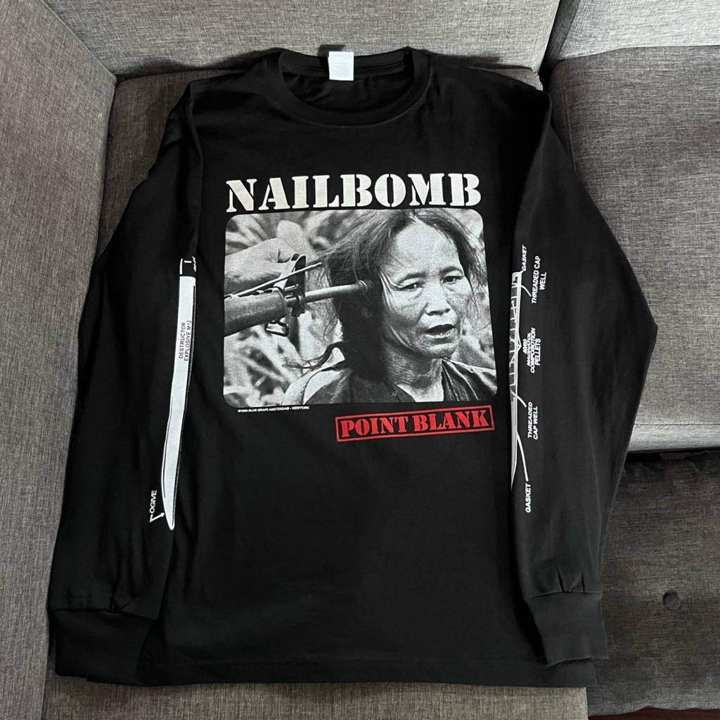 LONG SLEEVE-NAIL BOMB point blank/kaos banda