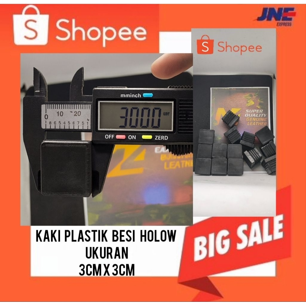 KAKI HOLOW BESI BAHAN PLASTIK TEBAL ( 3cm x 3cm ) STABIL l PRESISI