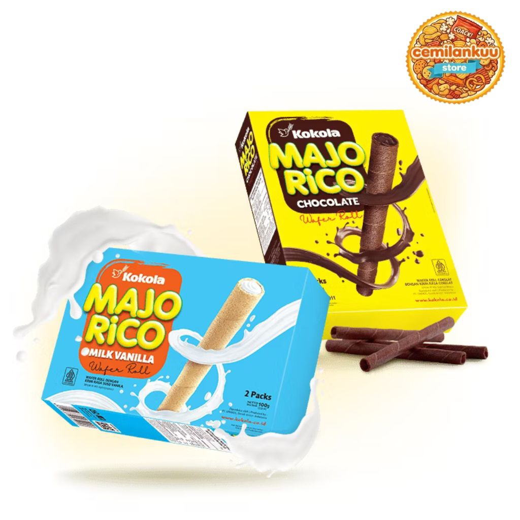 Kokola Majo Rico Wafer Roll 100gr [ Ecer ] Snack Hajatan Parsel