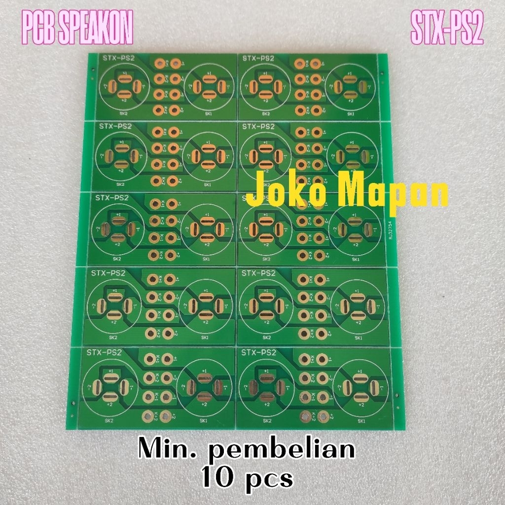 PCB SPEAKON STX-PS2 dual socket pcb spikon stx