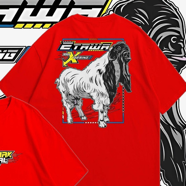 KAOS DEWASA PETERNAK KAMBING ETAWA RAS KALIGESING COMBED 30S BISA COD MURAHH