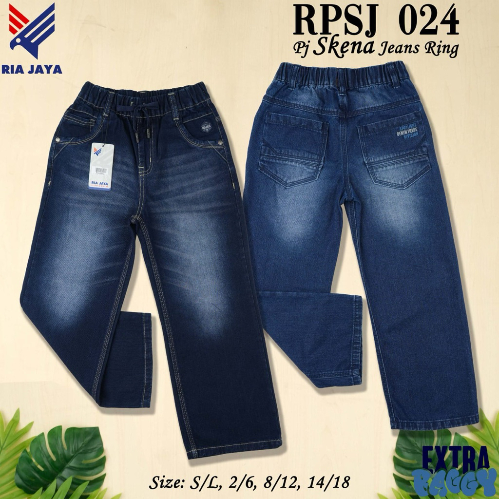 9-13 tahun RIA JAYA JEANS SKENA/ CELANA JEANS PANJANG ANAK//