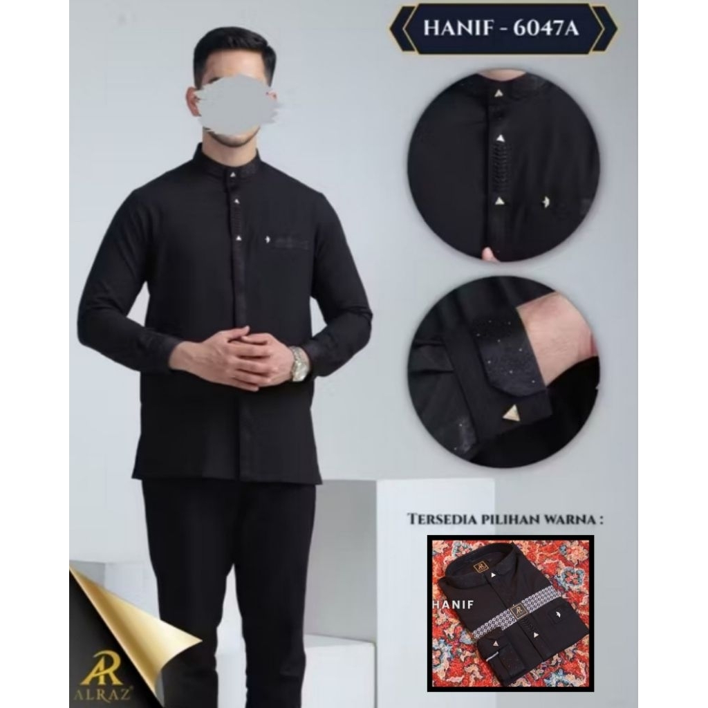 Koko ALRAZ Hitam Lengan Panjang Premium terbaru