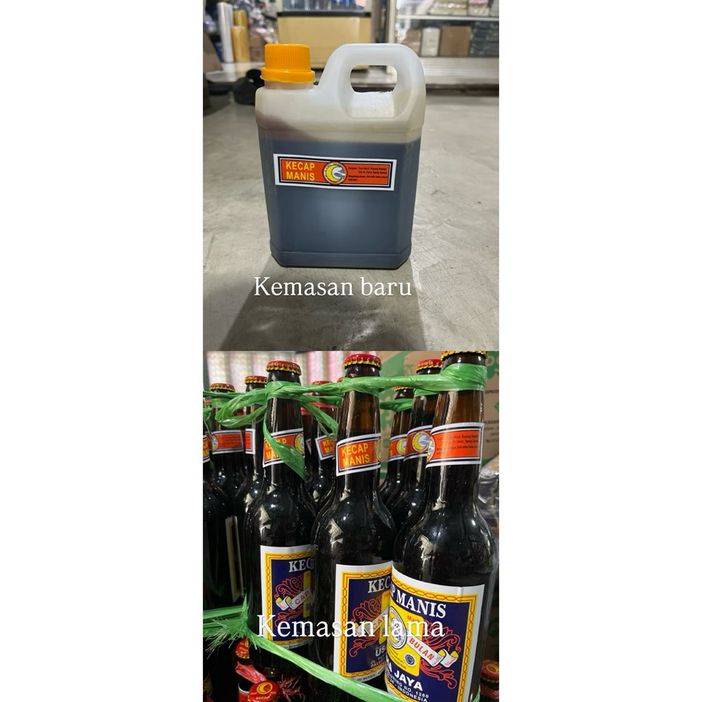 kecap manis cap bulan 620ml besar / kecap manis botol / sweet soy sauce