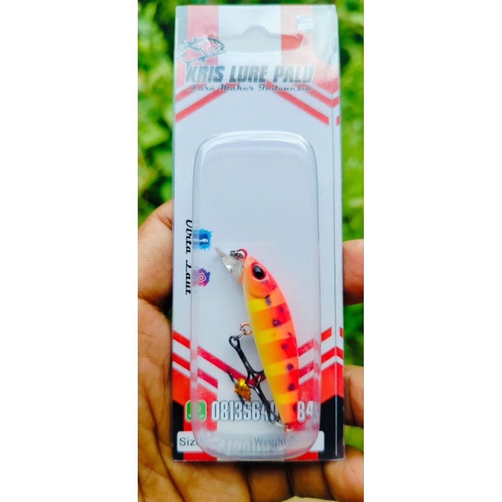 Umpan Pancing minnow Gomoku berat 6 gr panjang 5 cm sinking