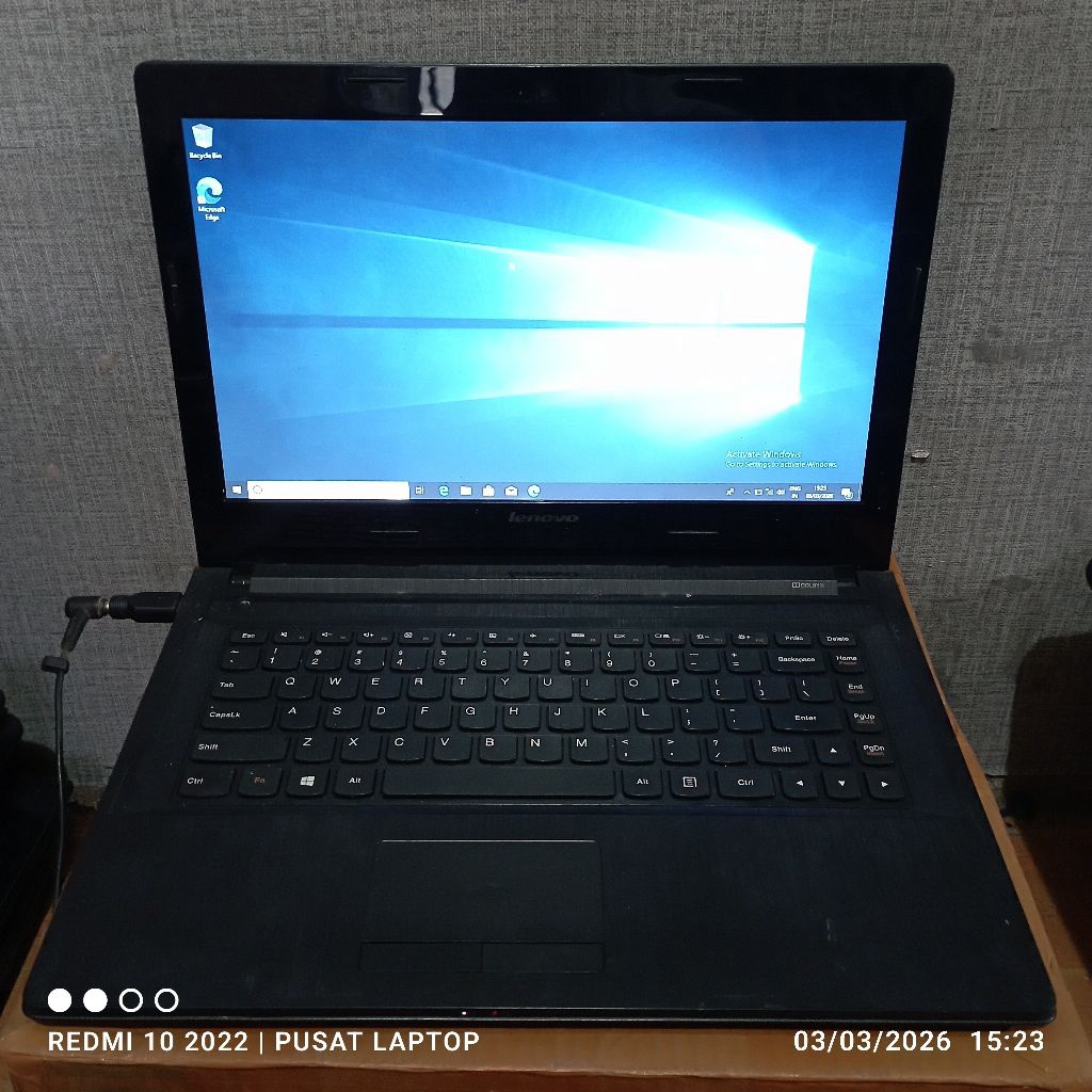 Laptop Lenovo G40-45 80E1 windows 10 prosesor AMD E1-6010 Radeon Ram4gb DDR3 HDD500gb Lcd 14in Norma