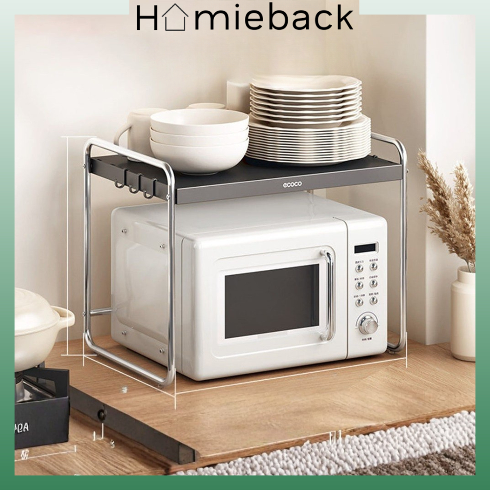 ECOCO Microwave Oven Rack Aluminium (Basic/Standard) - Rak Microwave Aluminium / Rak Oven Minimalis 
