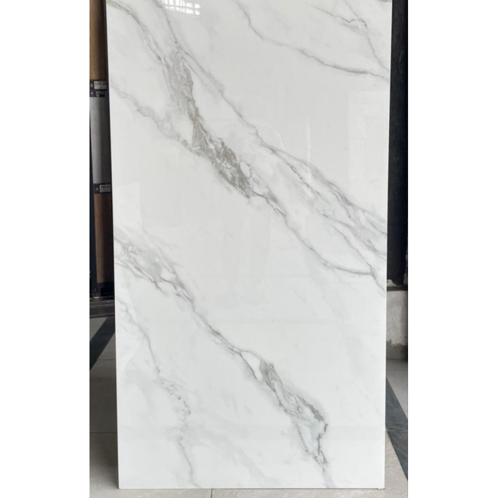 GRANIT 80X160 PUTIH SERAT STATUARIO GLOSSY