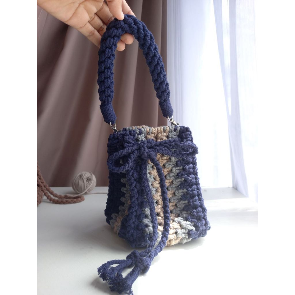 Bucket Bag Macrame/ Tas Makrame
