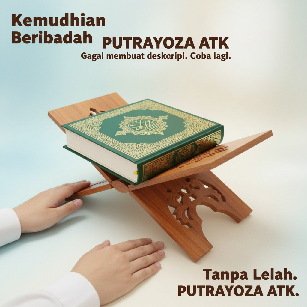 Rekhal Meja Baca Al Quran/ Meja lipat/ Meja Al Quran/ Rekhal Al Quran/ Rekal/ Lakar UKURAN BESAR