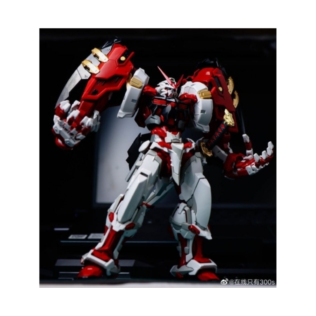 MJH 1/100 MG MBF-P02 Gundam Astray Red Frame Powered Red HIRM Version Model Kit w/ Decal + FREE TOOL