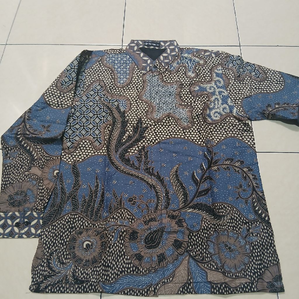 Kemeja Batik Hasbuna Solo Katun Premium full furing