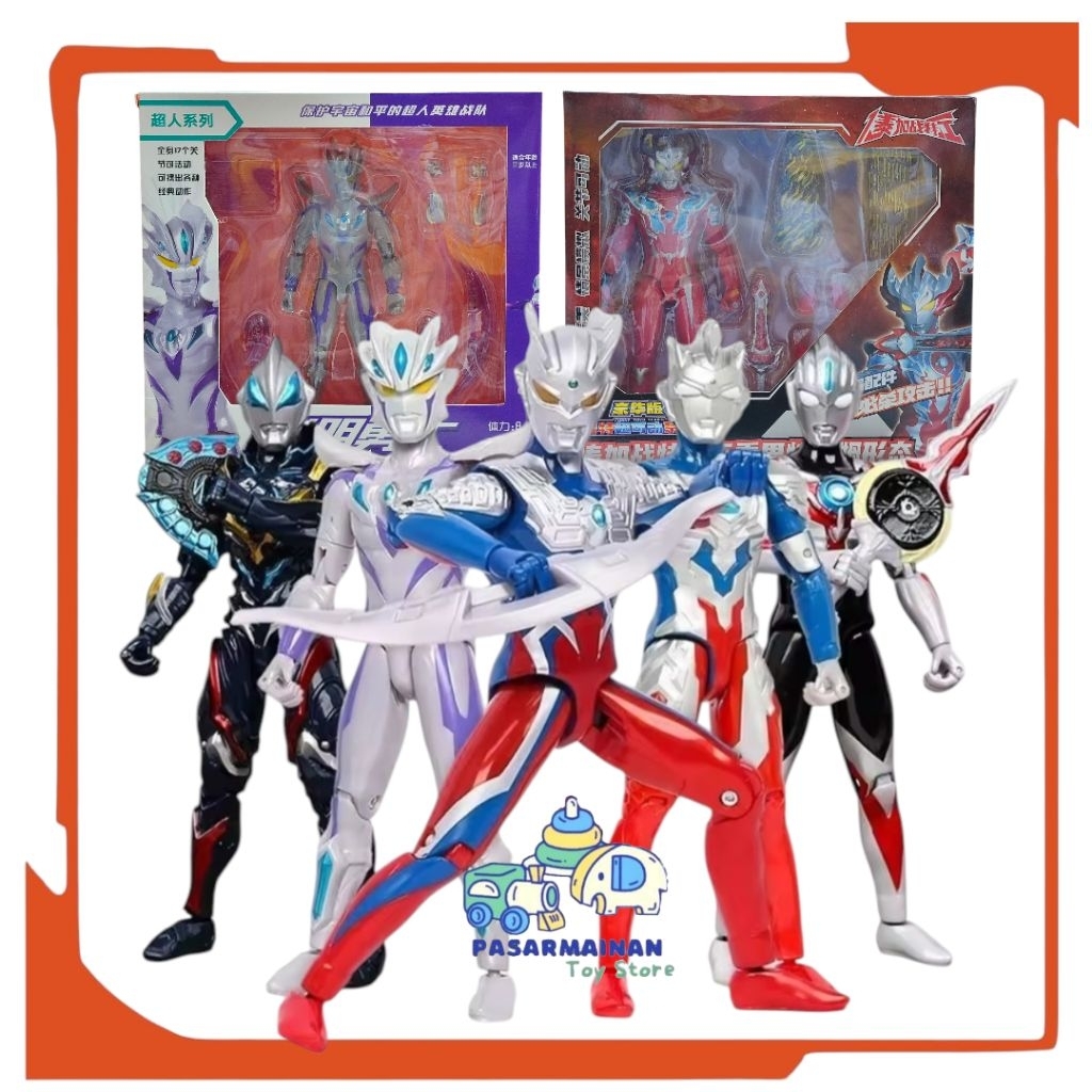 Figure SHF Ultraman Zero Beyond Taiga Blazar Trigger Decker Mainan Ultraman Z