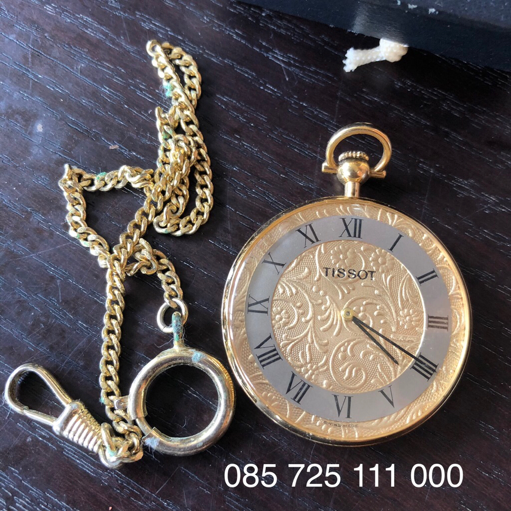 Jam Saku / Pocket Watch Original Tissot. Berfungsi baik, masih ada kwitansi pembelian tahun 1987