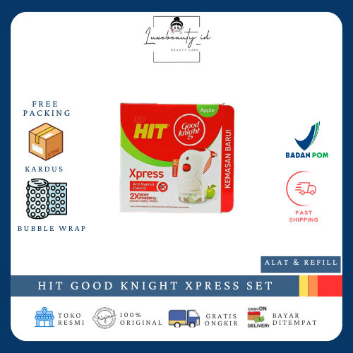 [OLAF] HIT GOOD KNIGHT (XPRESS SET ALAT + REFIL) 1 SET - OBAT ANTI NYAMUK ELEKTRIK TANPA ASAP