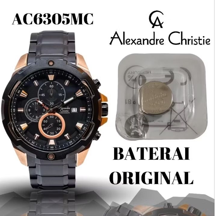 Baterai jam ALEXANDRE christie original AC6305MC