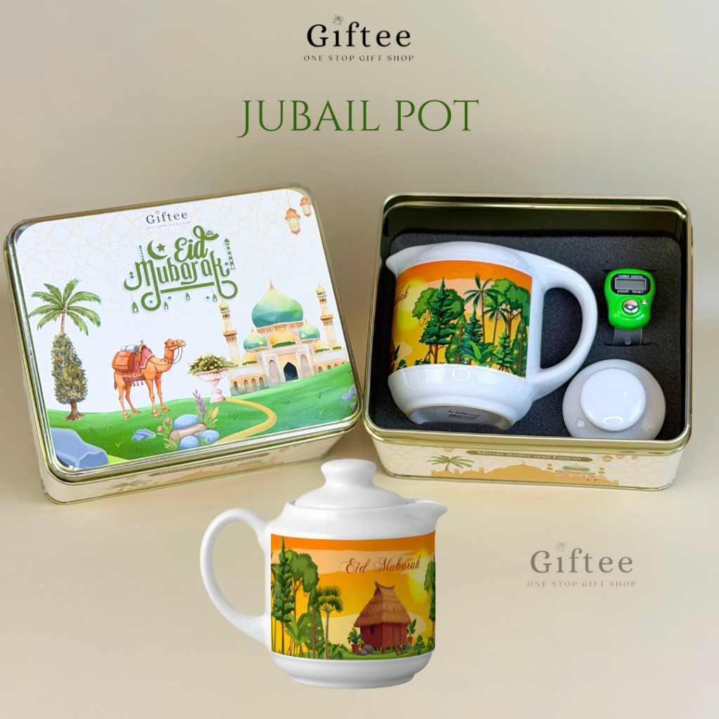 HAMPERS LEBARAN JUBAIL TEKO MINI CUSTOM TASBIH DIGITAL KOTAK KALENG GELAS CUSTOM SOUVENIR IDUL FITRI